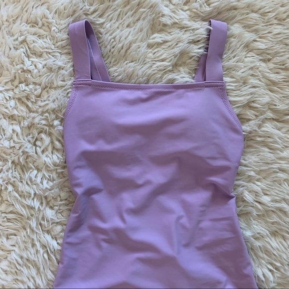Old Navy One Piece Lavender Lace Up Bathing Suit - Picture 4 of 14